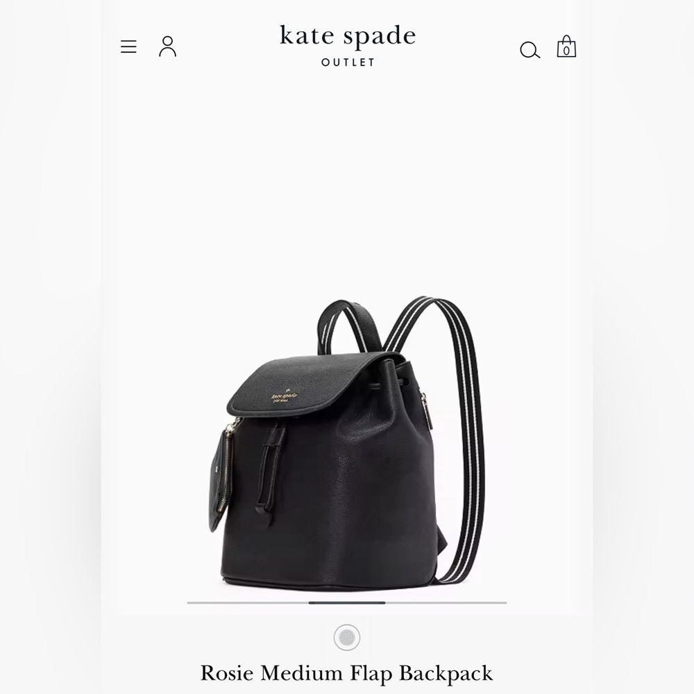 Kate Spade Black Backpack with Pouch